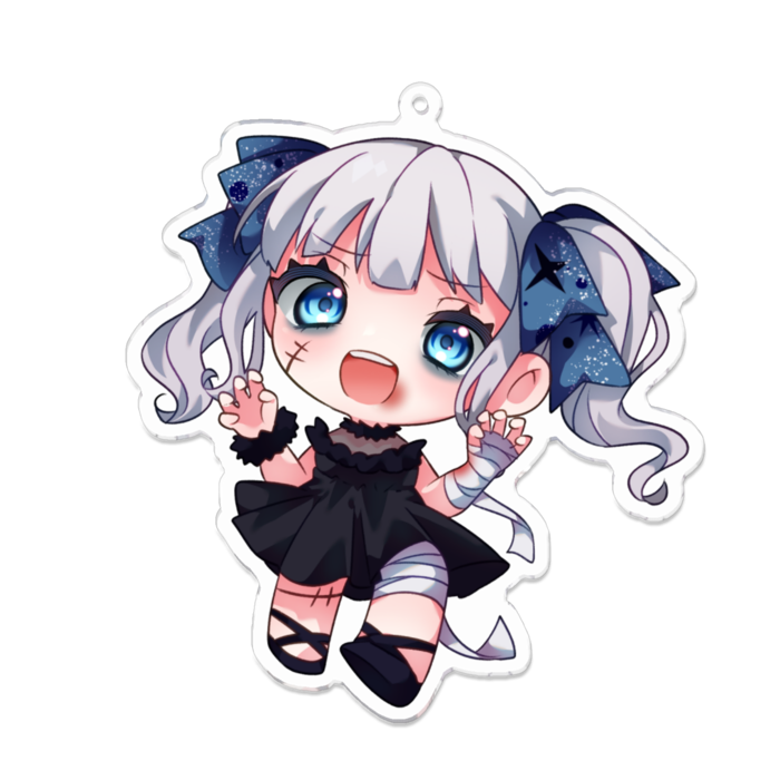 アクリルキーホルダー[ゾンビ] - 100 x 100 (mm)