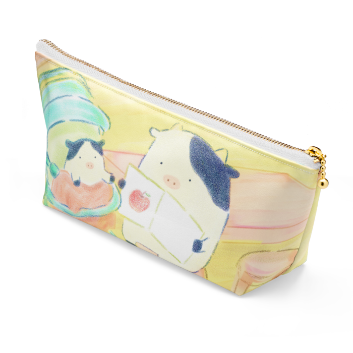 ポーチ - 長さ21.5cm / 高さ10cm - ホワイト