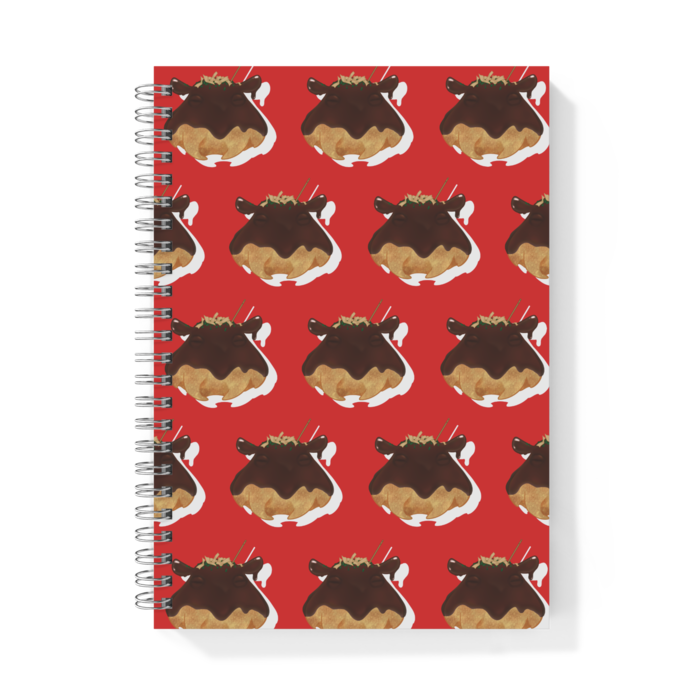 レッド×ホワイト　リングノート - A5(2)