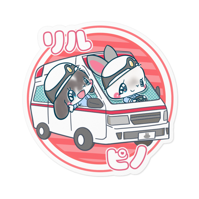 ステッカー - 100 x 100 (mm)