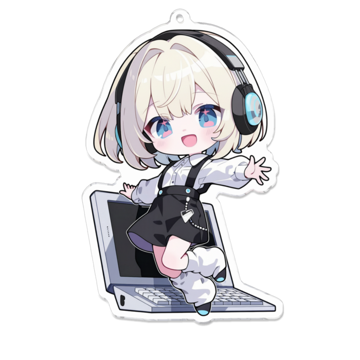 アクリルキーホルダー - 100 x 100 (mm)