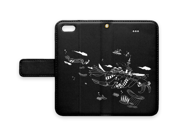 手帳型iPhoneケース - iPhone 5 / 5s / SE - ストラップ穴 あり