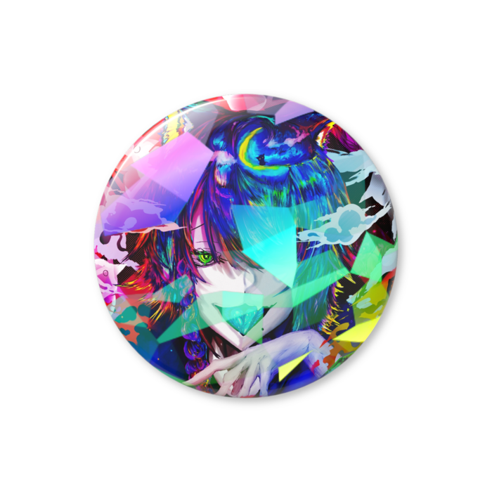 ホログラム缶バッジ - 25mmクリスタル