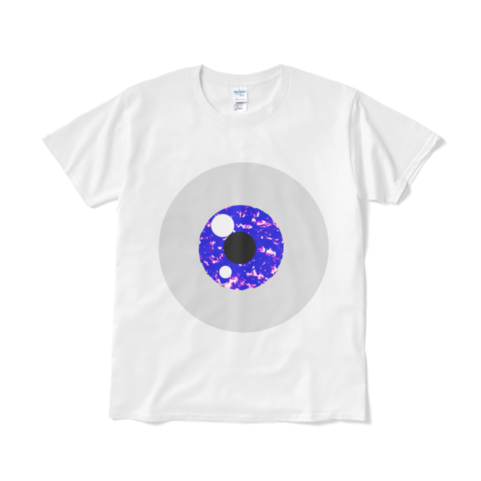ほうせきめだまTシャツ(フローライト)（短納期） - L - ホワイト
