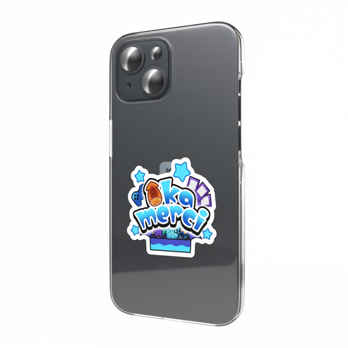 ika merciスマホステッカー（アナザー | 青）
