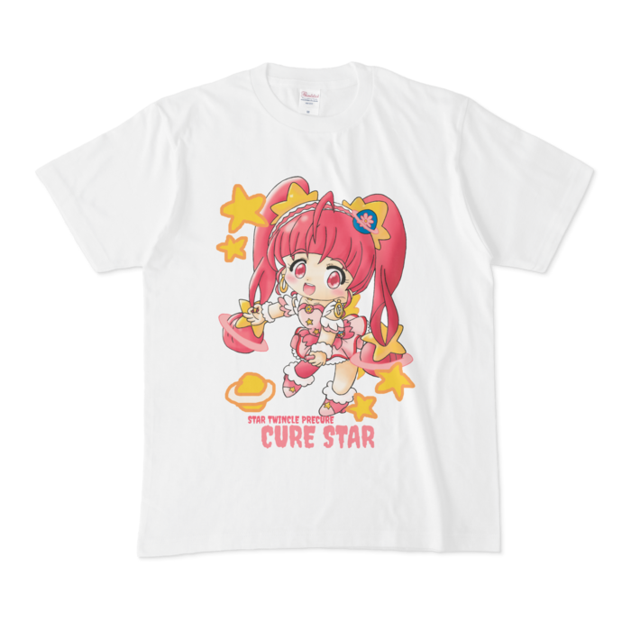 キュアスターちゃんの イラストの ｔシャツ ｒｏｕｎｄ ｐｉｎｋ Booth