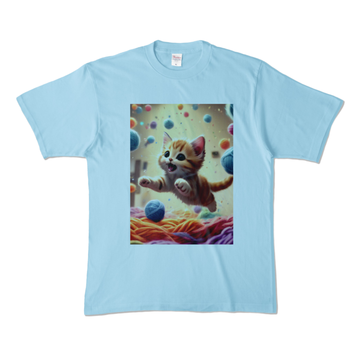 カラーTシャツ - XL - ライトブルー (淡色)