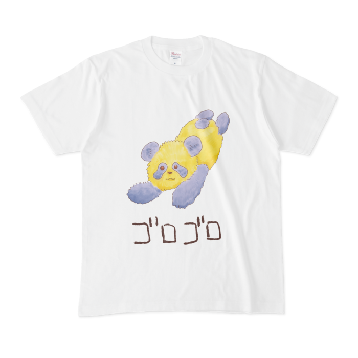 Tシャツ - M - 白 - 黄色紺パンダ