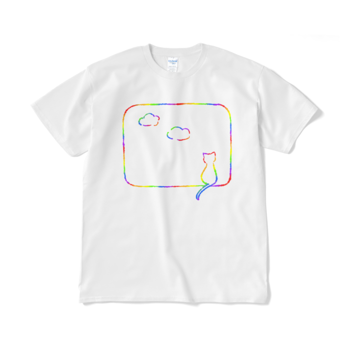 Tシャツ(カラフル) - XL - ホワイト