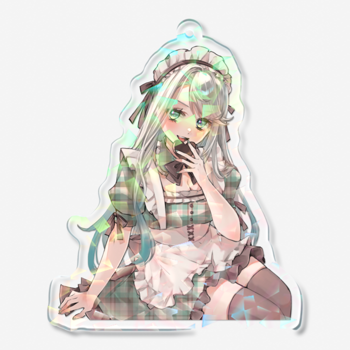 ホログラムアクリルキーホルダー - 70 × 70mm(1)