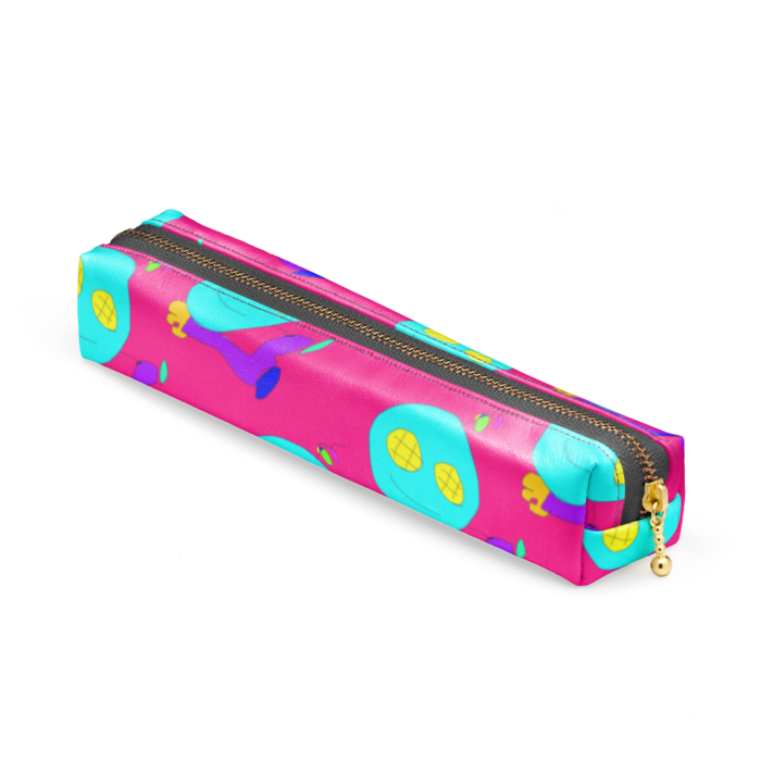ペンケース - 20 x 4 x 4cm - ブラック