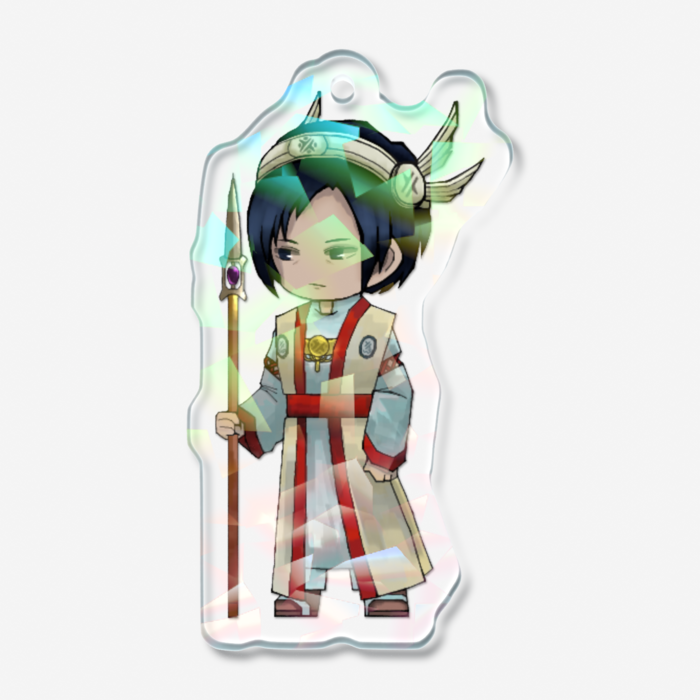 ホログラムアクリルキーホルダー(クリスタル) - 50 × 50mm