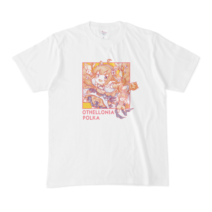 ちびキャラ「ポルカ」 デザインTシャツ(M/ホワイト)