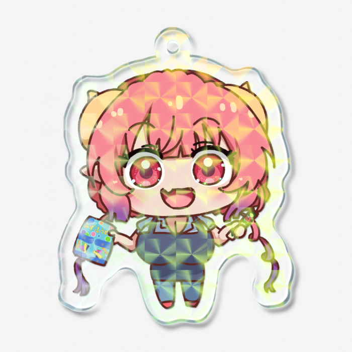 ホログラムアクリルキーホルダー - 50 × 50mm