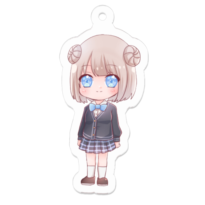 アクリルキーホルダー（コーティング） - 50 x 50 (mm)