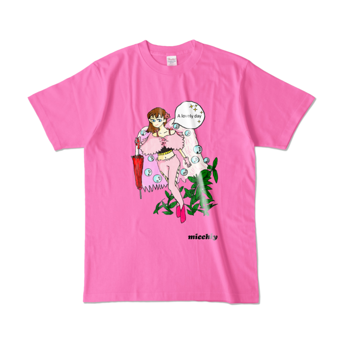 カラーTシャツ - L - ピンク