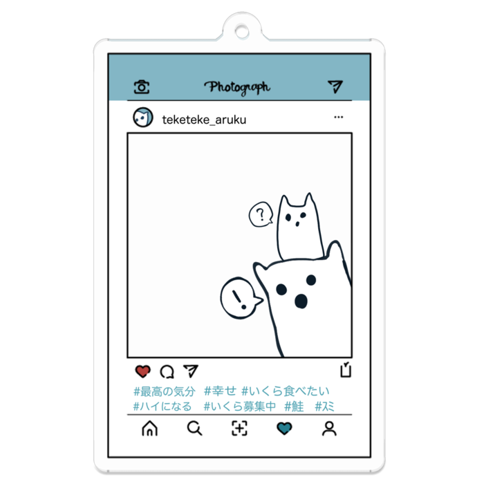 アクリルキーホルダー - 70 x 70 (mm)