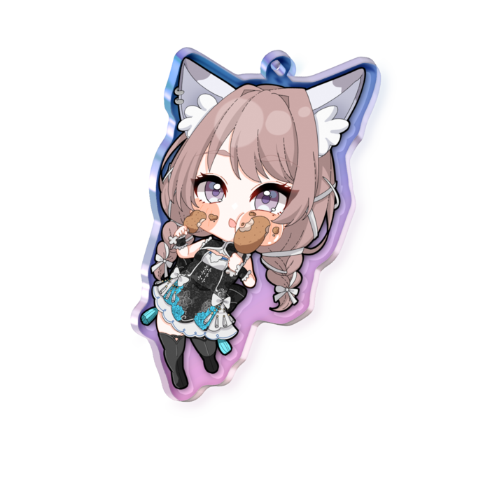 オーロラアクリルキーホルダー - 70 × 70mm