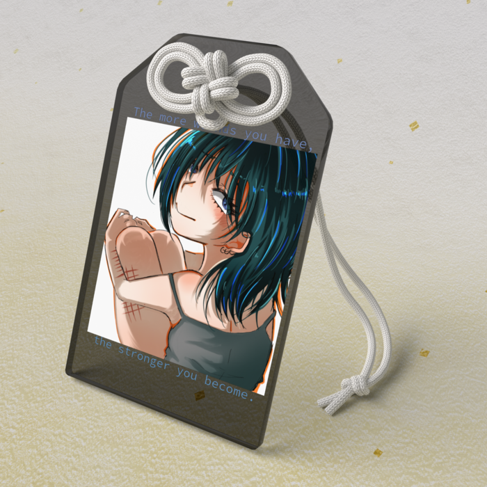 アクリルお守り - 50 × 80mm