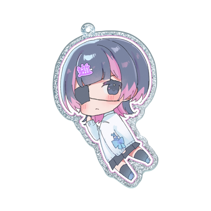 ラメアクリルキーホルダー - 70 × 70mm(1)