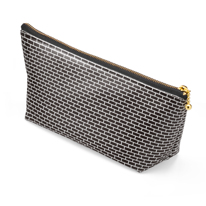 ポーチ - 長さ21.5cm / 高さ10cm - ブラック