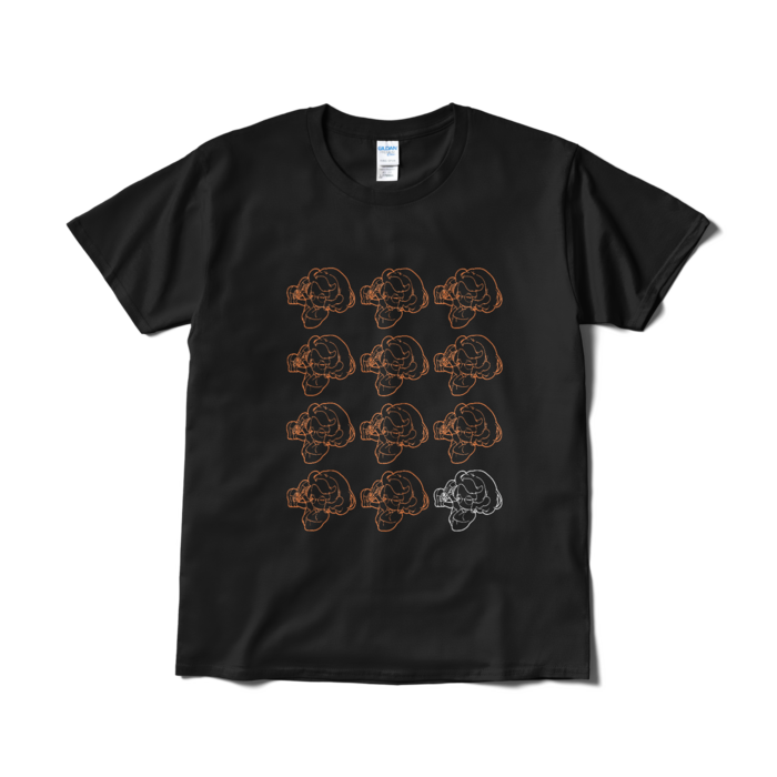 Tシャツ - L - ブラック(ゆるヒャマ①)