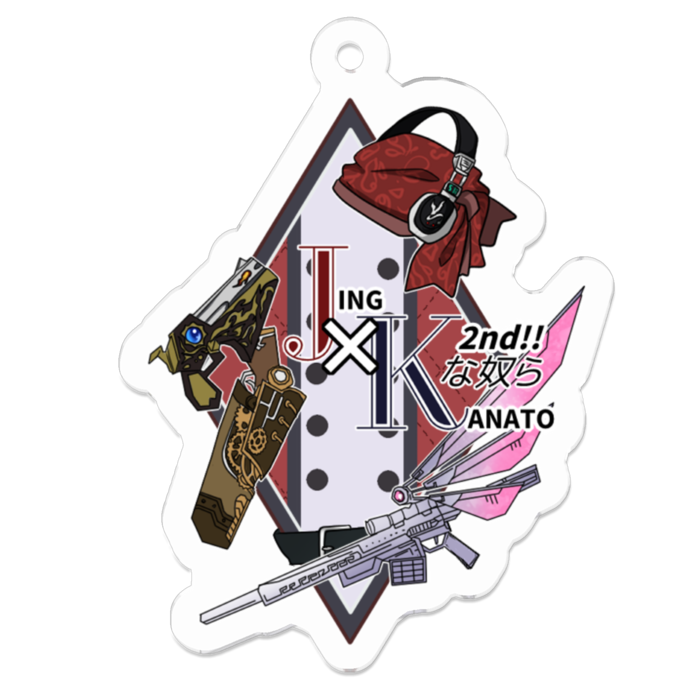 アクリルキーホルダー - 50 x 50 (mm)