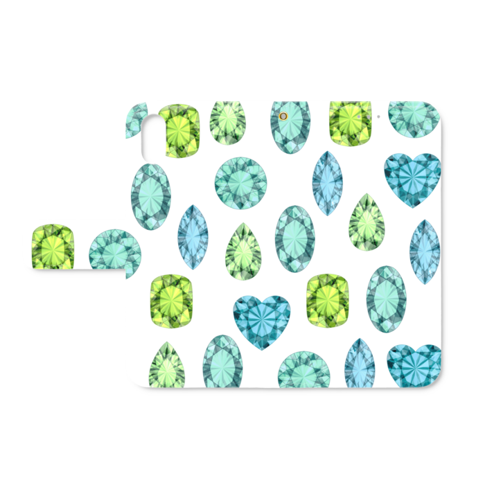 手帳型iPhoneケース - iPhone XS / X - ストラップ穴 あり