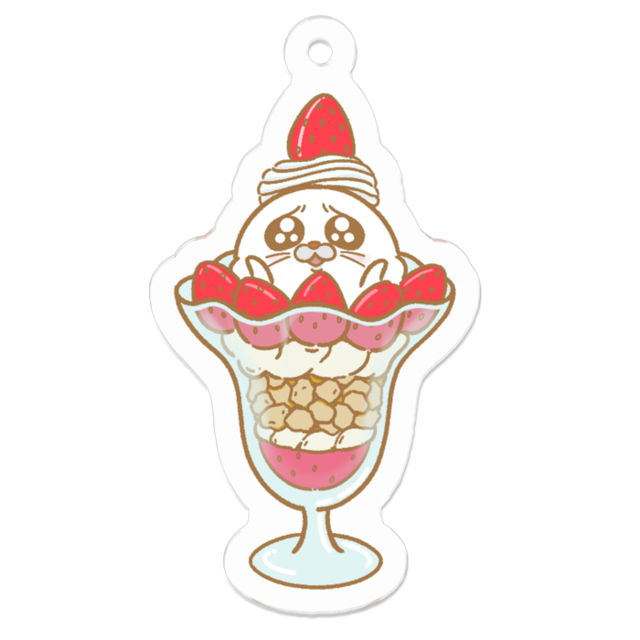 アクリルキーホルダー（コーティング） - 50 x 50 (mm)