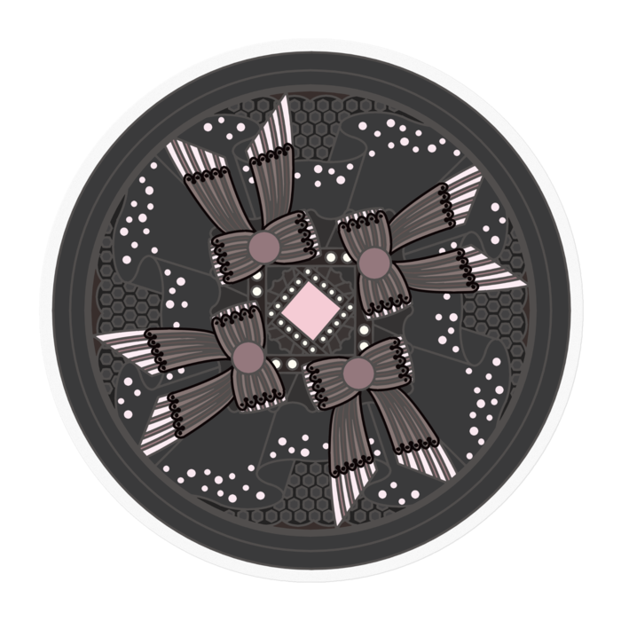 ステッカー - 100 x 100 (mm)
