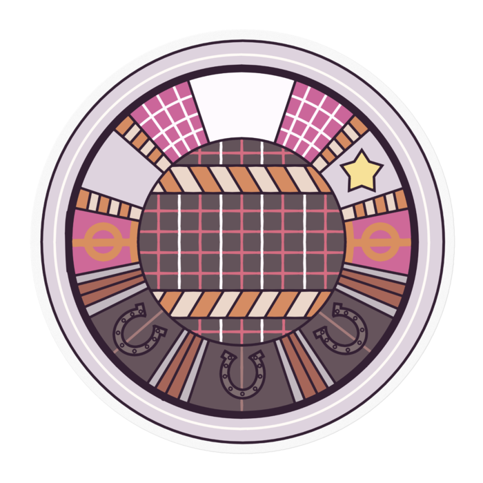 ステッカー - 100 x 100 (mm)