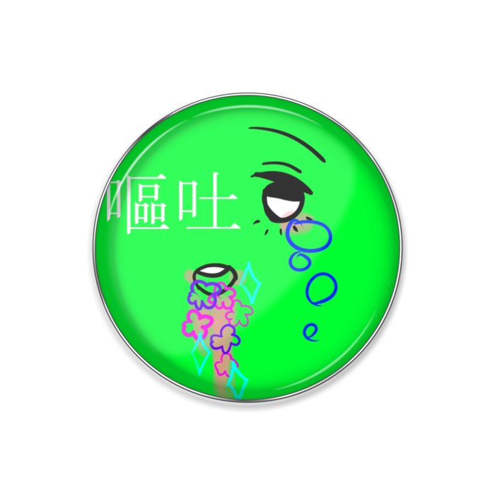 ピンバッジ - 丸形25mm