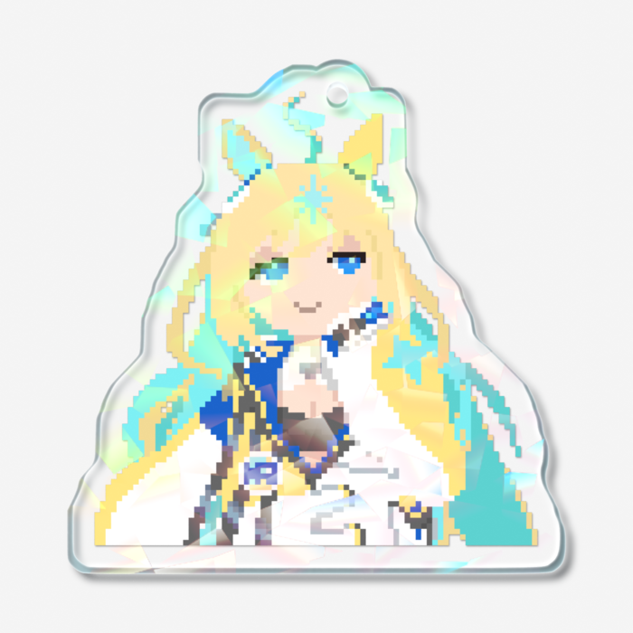 ホログラムアクリルキーホルダー - 50 × 50mm