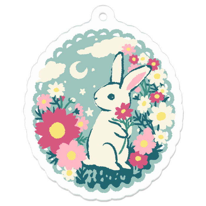 アクリルキーホルダー - 50 x 50 (mm)