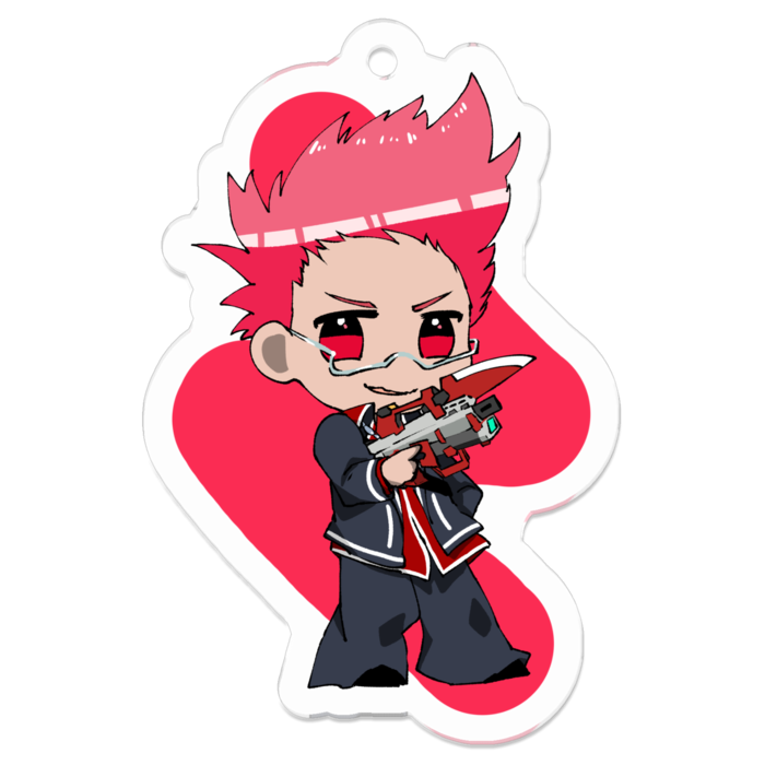 アクリルキーホルダー（コーティング） - 50 x 50 (mm)