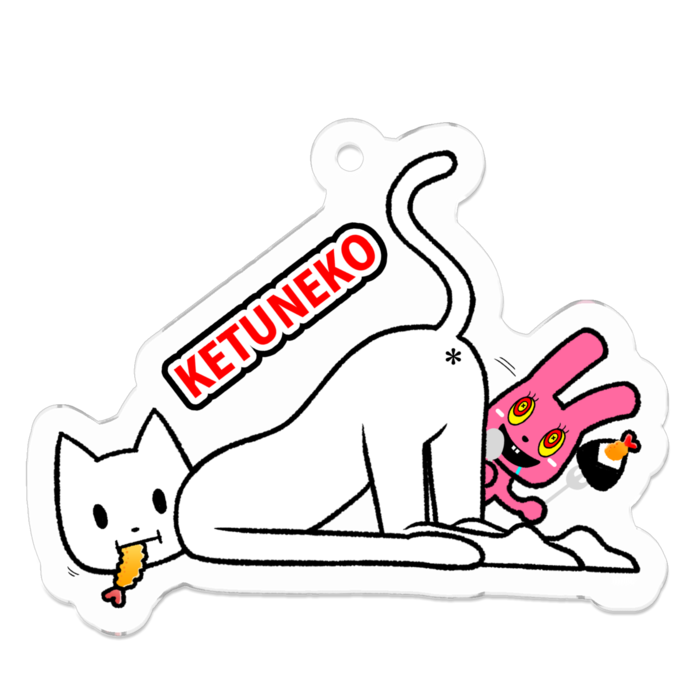 アクリルキーホルダー - 50 x 50 (mm)