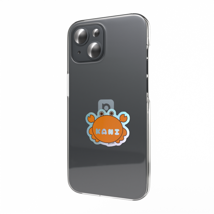 かにステッカー(オレンジ)