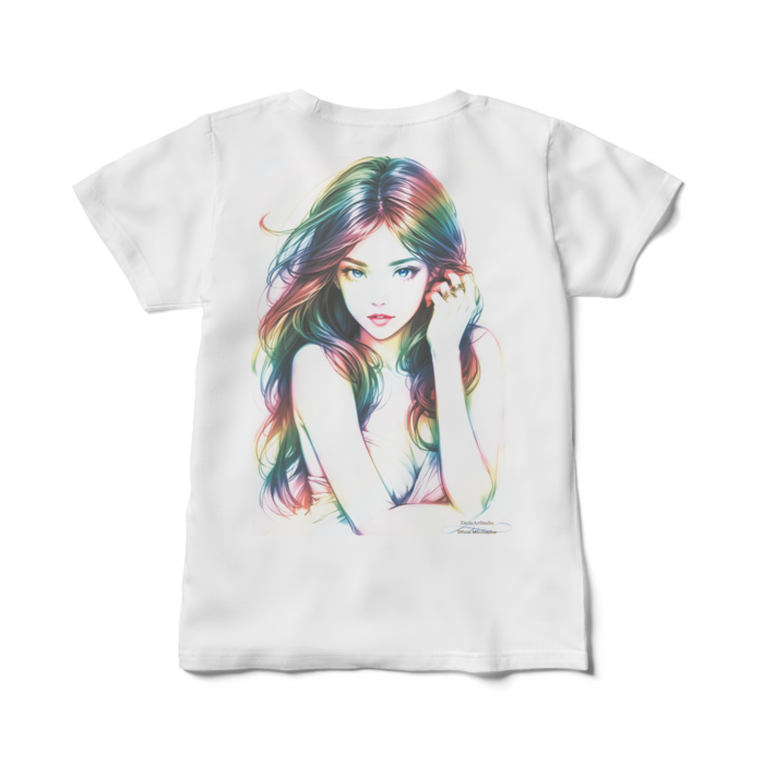 (背面プリント) Dream Woman レディースTシャツ - M(製品への表記はWM)  - 白
