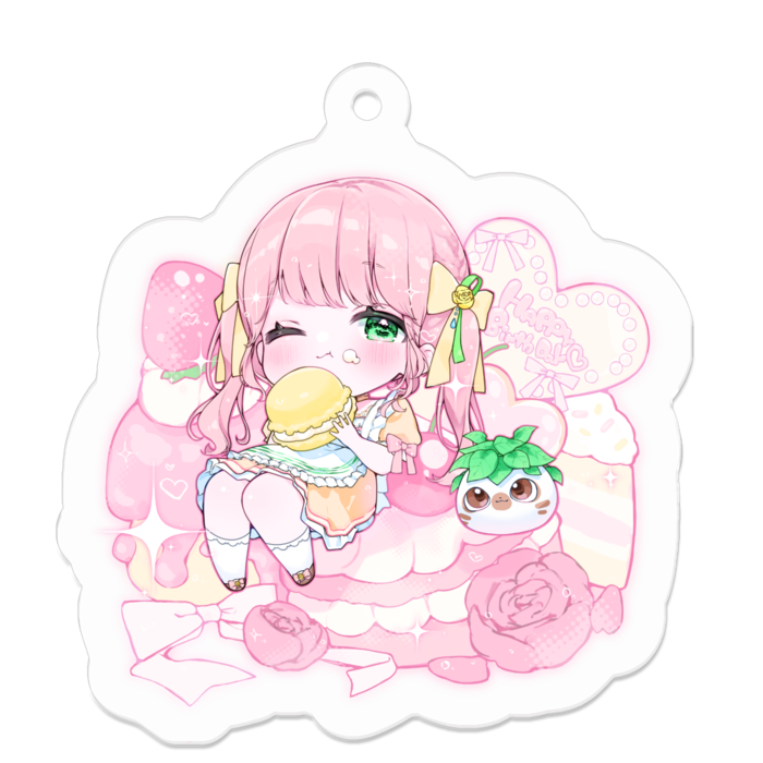 アクリルキーホルダー - 50 x 50 (mm)