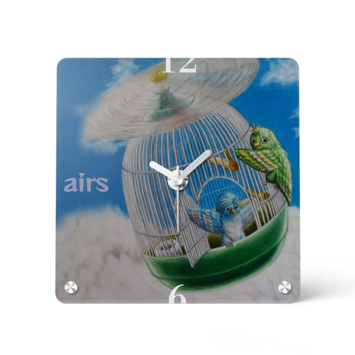 airs  アクリル時計 - 150x150mm(3)