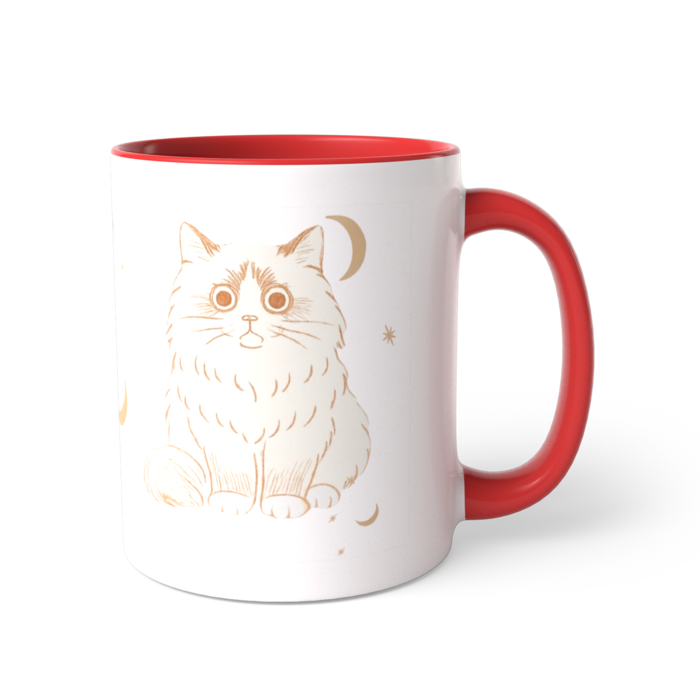 レッドツートンカラーマグカップ - 直径 8.2cm / 高さ 9.5cm(3)