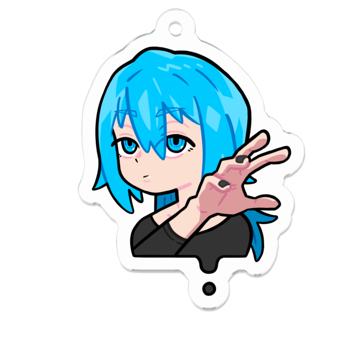 アクリルキーホルダー - 50 x 50 (mm)