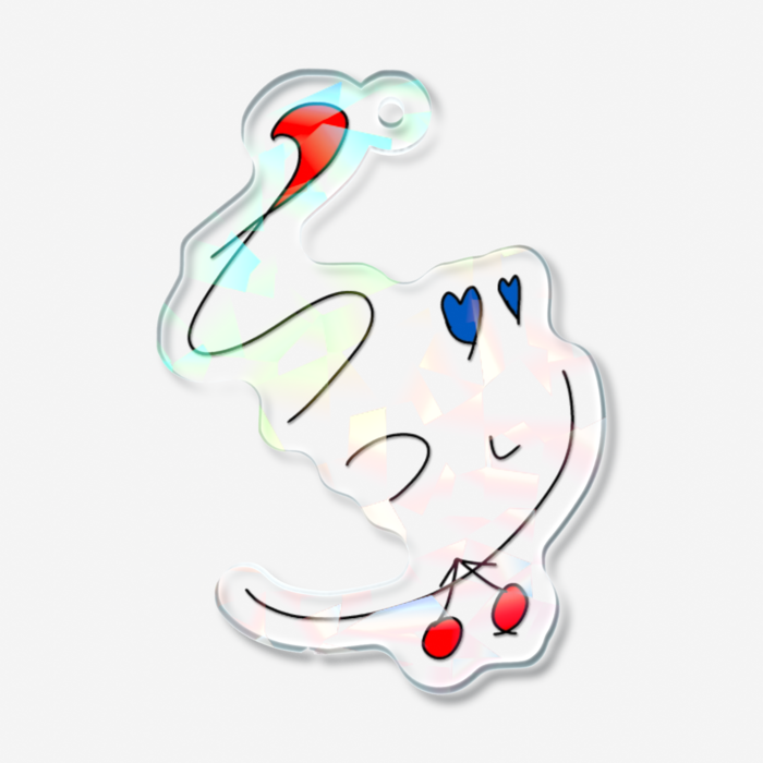ホログラムアクリルキーホルダー - 50 × 50mm