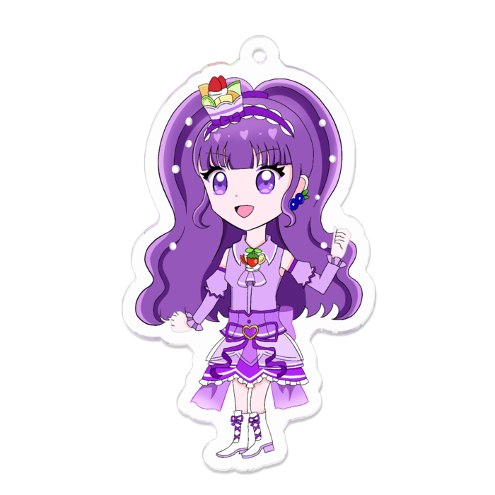 アクリルキーホルダー（コーティング） - 70 x 70 (mm)