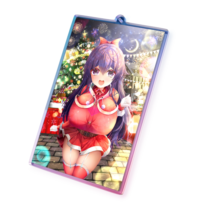 オーロラアクリルキーホルダー - 100 × 100mm