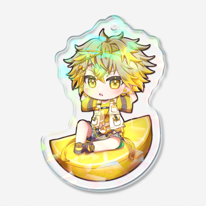 ホログラムアクリルキーホルダー - 50 × 50mm