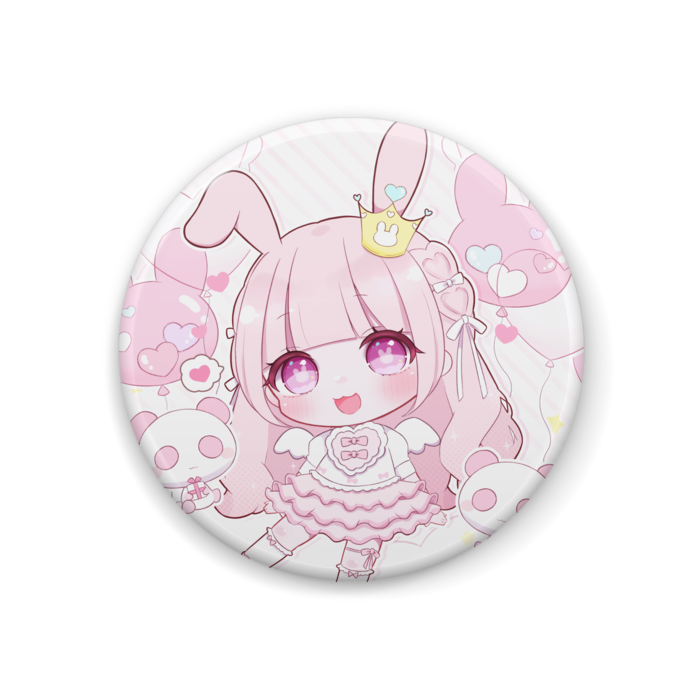 缶バッジ - 44mm(ホワイト)