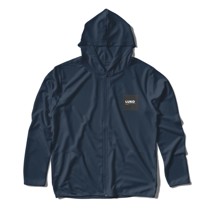 ジップパーカー - L - ネイビー