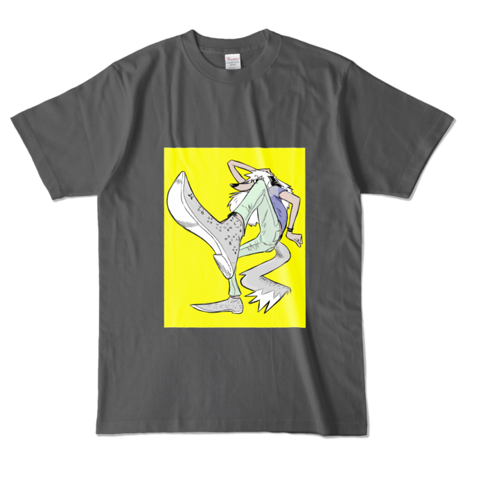 カラーTシャツ - L - チャコール (濃色)