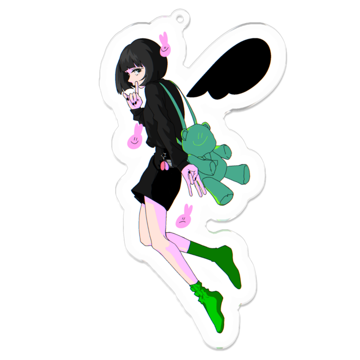 アクリルキーホルダー - 100 x 100 (mm)